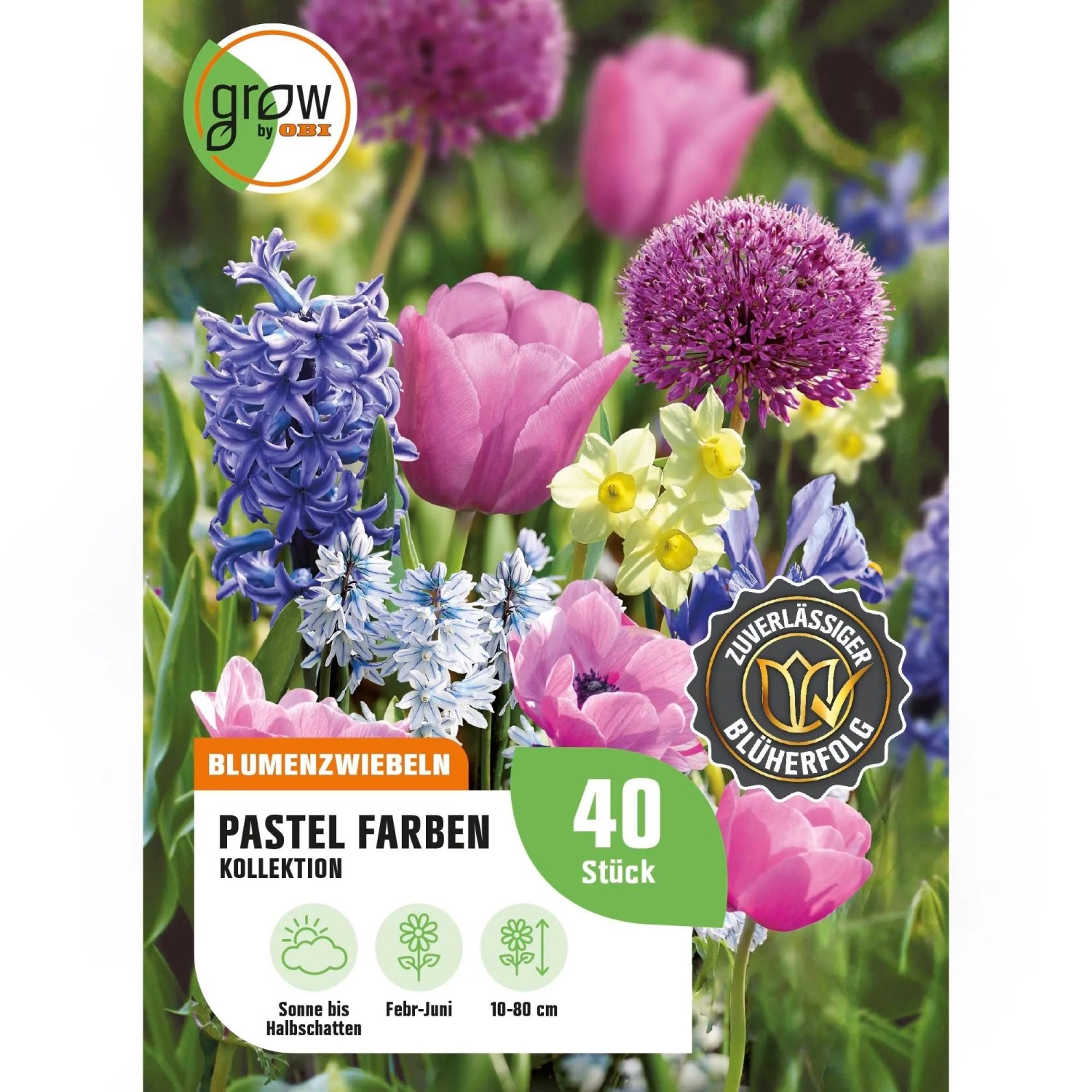 GROW by OBI Pastellfarben-Kollektion 40 Stück