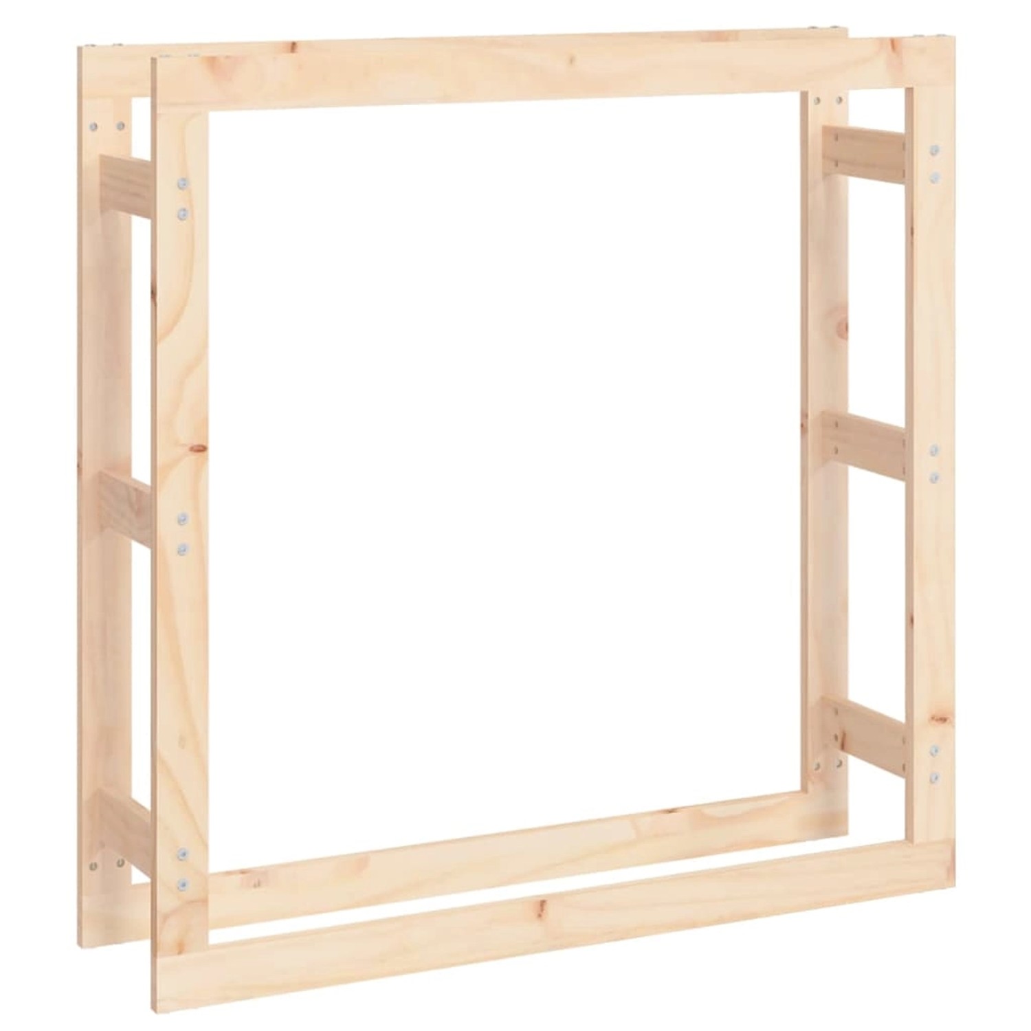vidaXL Kaminholzregal 100x25x100 cm Massivholz Kiefer 822422