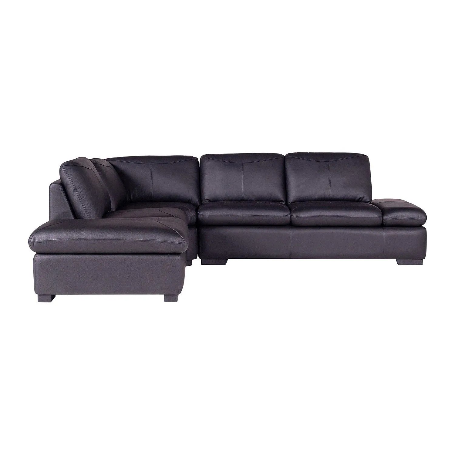Vente-unique Sofa Ohne Schlafmöglichkeit Onyx Schwarz 268 cm