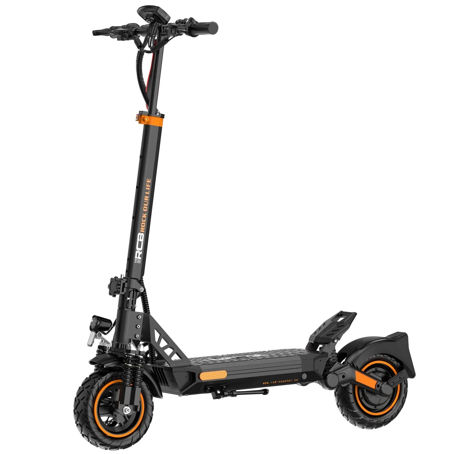 RCB D5 PRO ABE E-Scooter Spitzenleistung 1100 W 48 V 27 Ah bis 140 km Starke Doppel-Federung 10 Zoll App