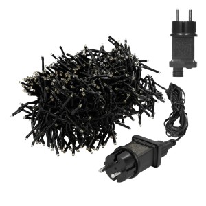 ECD Germany LED Cluster Lichterkette, 5,5m, 768 warmweiße LEDs, mit Timer und 8 Modi.