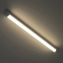 Graue LED-Unterbauleuchte Strip, 9W, 60cm, neutralweißes Licht. Ideal für Küche & Möbel.