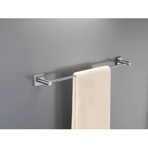 Spirella Badetuchhalter Nyo-Steel, Edelstahl gebürstet, 60 cm mit Handtuch.