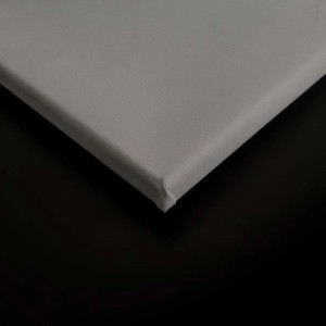 Detailansicht eines grauen Bricoflor Wandbildes auf Leinwand. Wanddeko für Wohnzimmer & Schlafzimmer.