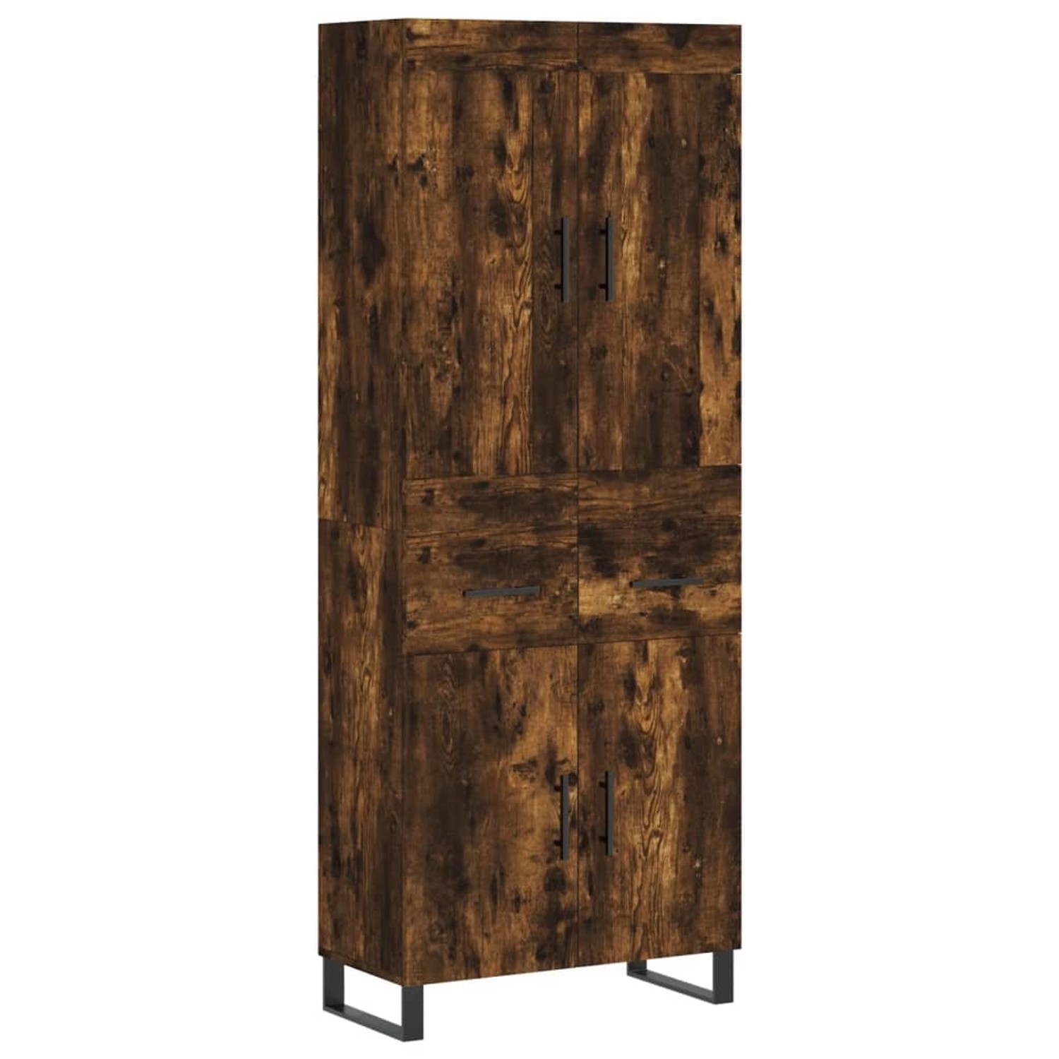 vidaXL Highboard Räuchereiche 69,5x34x180 cm Holzwerkstoff 3199902 günstig online kaufen