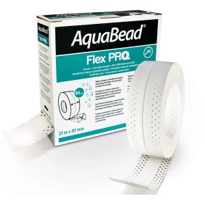 Saint-Gobain Rigips Aquabead Flex Pro Kantenschutz, 85mm x 25m Rolle.