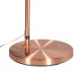Detailaufnahme: Kupferfarbener Fuß der QAZQA Bogenlampe Arc Basic. Innenleuchte mit modernem Design.