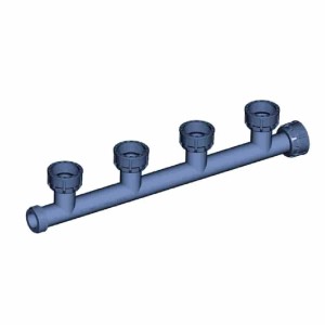Cepex Pvc Verteiler Rohrverteiler 1 Zoll 4 Abgänge