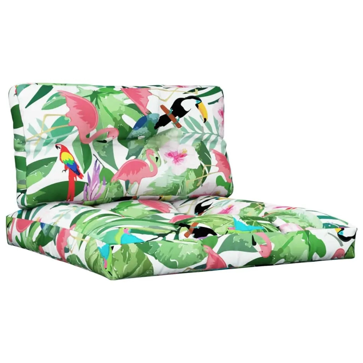 vidaXL Palettenkissen 2-Tlg Mehrfarbig Stoff 360706