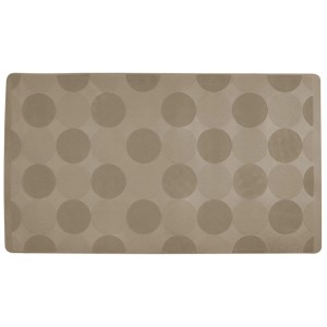 Beige Euroshowers Badewannenmatte (40x70 cm) mit Punktmuster für mehr Sicherheit in Bad und Dusche.