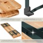 Tectake Bierzeltgarnitur Ludwig 3 Teilig  Klappbar  Mit Sonnenschirmhalterung Tisch 170 x 46 x 78 cm  Bank 170 x 23 x 47 5 cm  Aufsteckbare Kunststoff_5