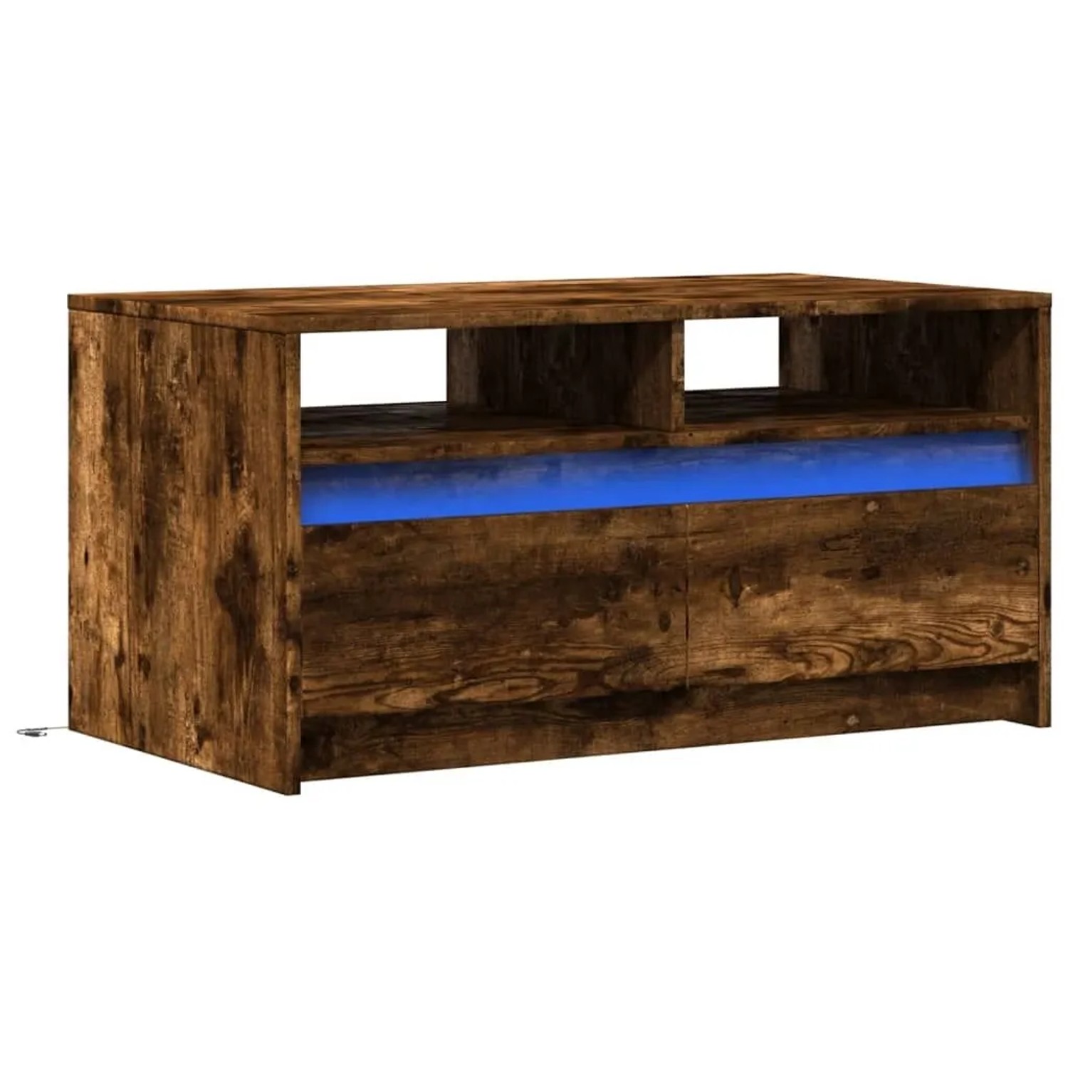 vidaXL LED-Couchtisch Räuchereiche Holzwerkstoff 851995
