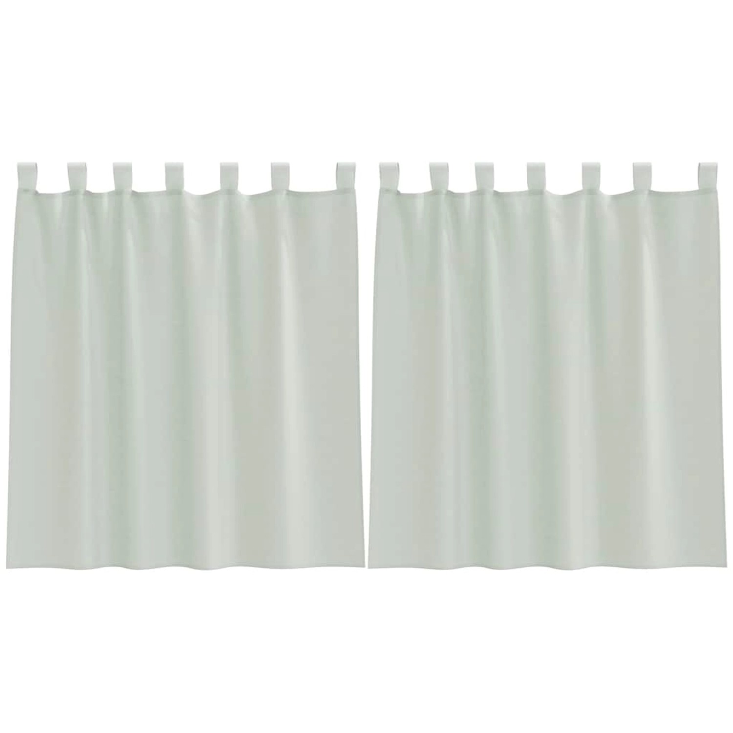 vidaXL Voile Vorhänge mit Schlaufen 2 Stk Hellgrau 140x140 cm 4102296 günstig online kaufen