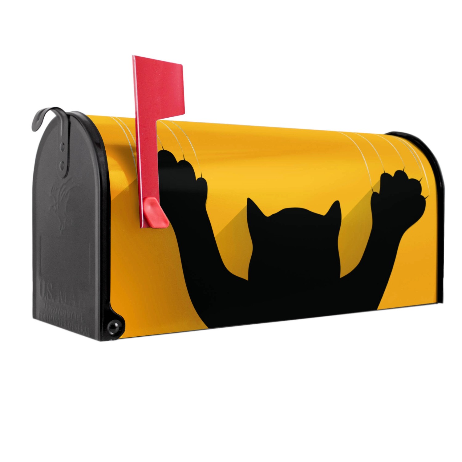 Banjado Amerikanischer Briefkasten Schwarz 48x22x16cm US Mailbox Letterbox günstig online kaufen