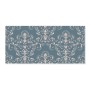 Banjado Magnettafel 78x37cm mit Royal Creme Blau Muster, eine dekorative Wanddekoration.