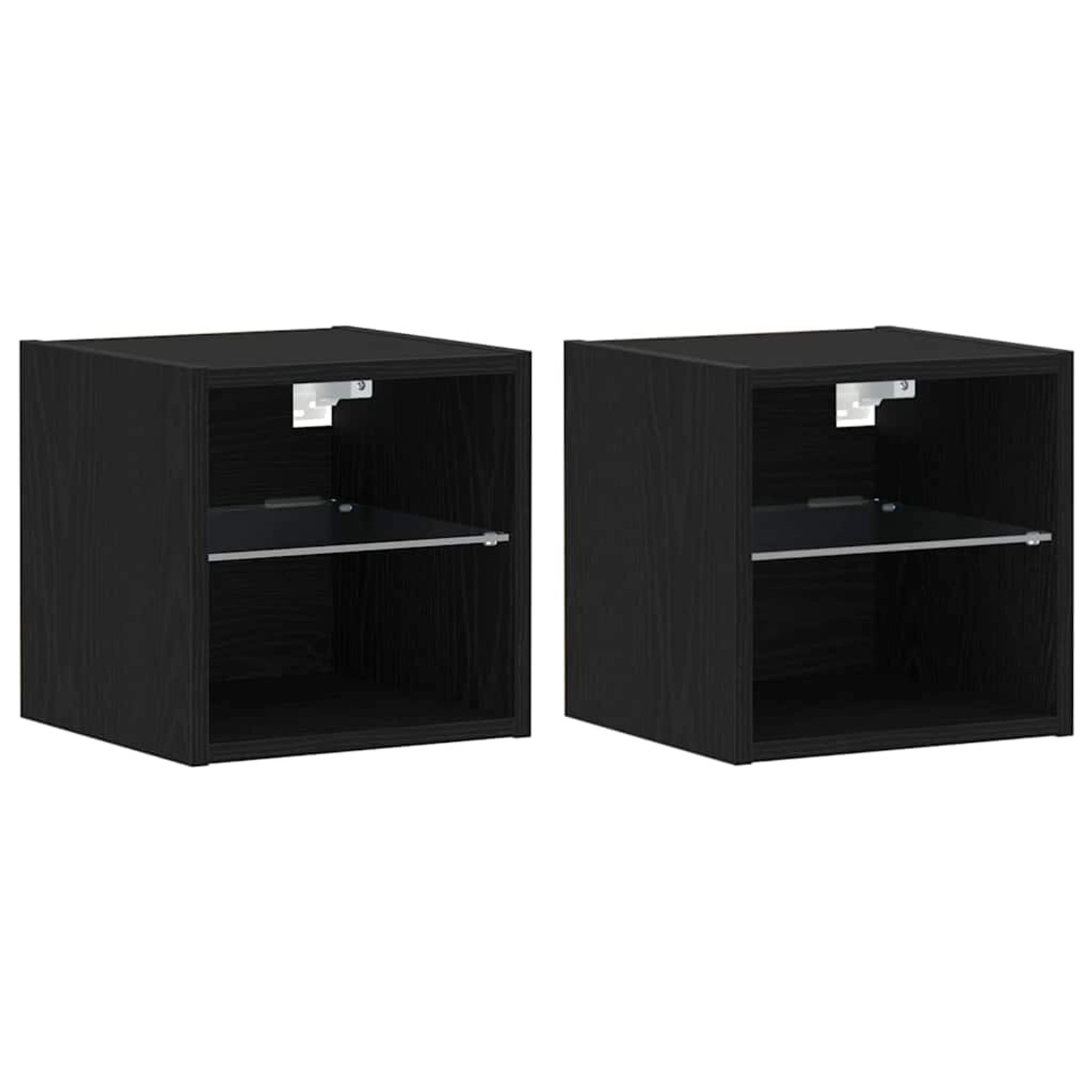 vidaXL TV-Schrank 2 Stk Schwarz 30 x 28,5 x 30 cm Holzwerkstoff 863086 günstig online kaufen