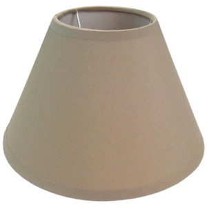 Lampenschirm Cotton, 20 cm, hellbraun, aus Baumwolle für E27 Fassung.