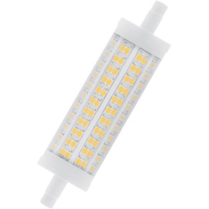 Osram R7S LED-Leuchtmittel in Röhrenform, 19W, 2452lm, warmweiß, für Innenräume.