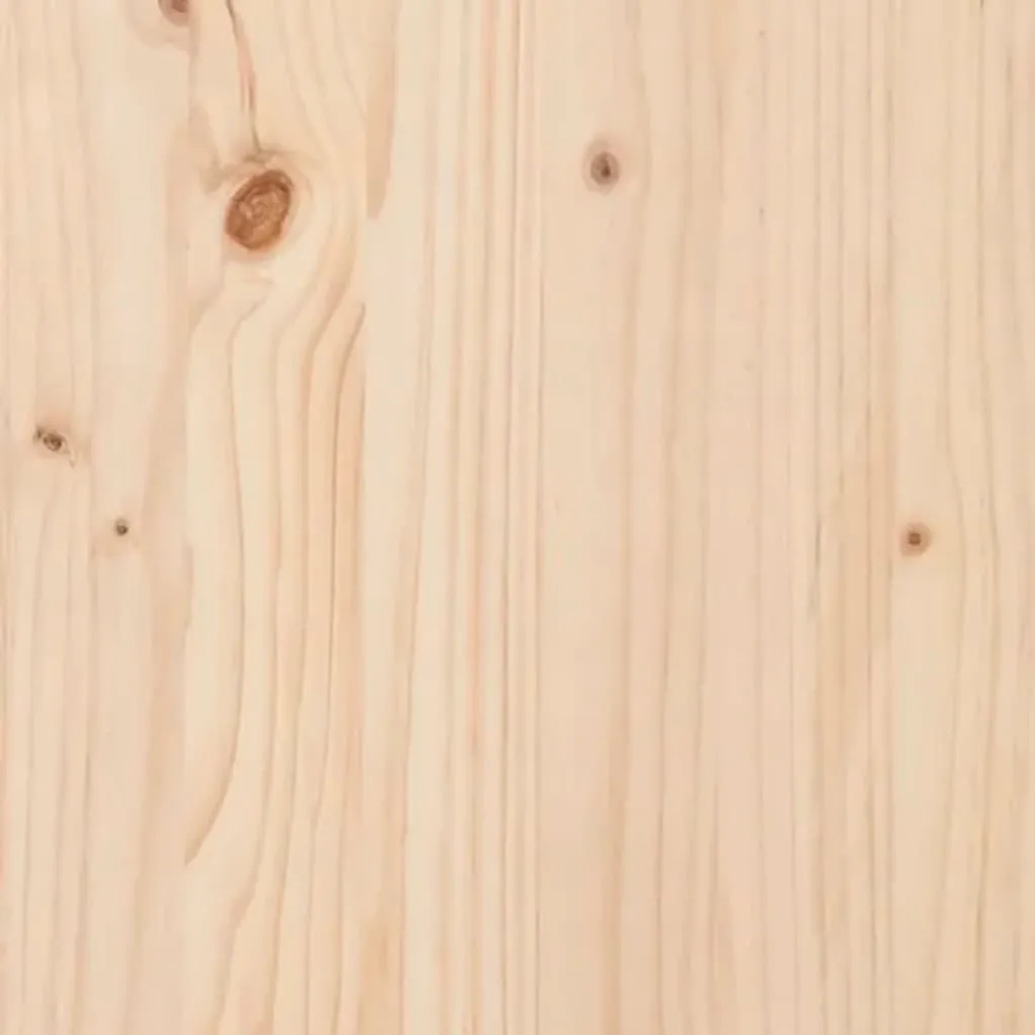 Helle Kiefernholz-Maserung mit sichtbaren Aststellen für Nachttische aus Massivholz.