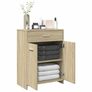 vidaXL Badezimmerschrank Sonoma-Eiche 60x33x80 cm Holzwerkstoff 849645