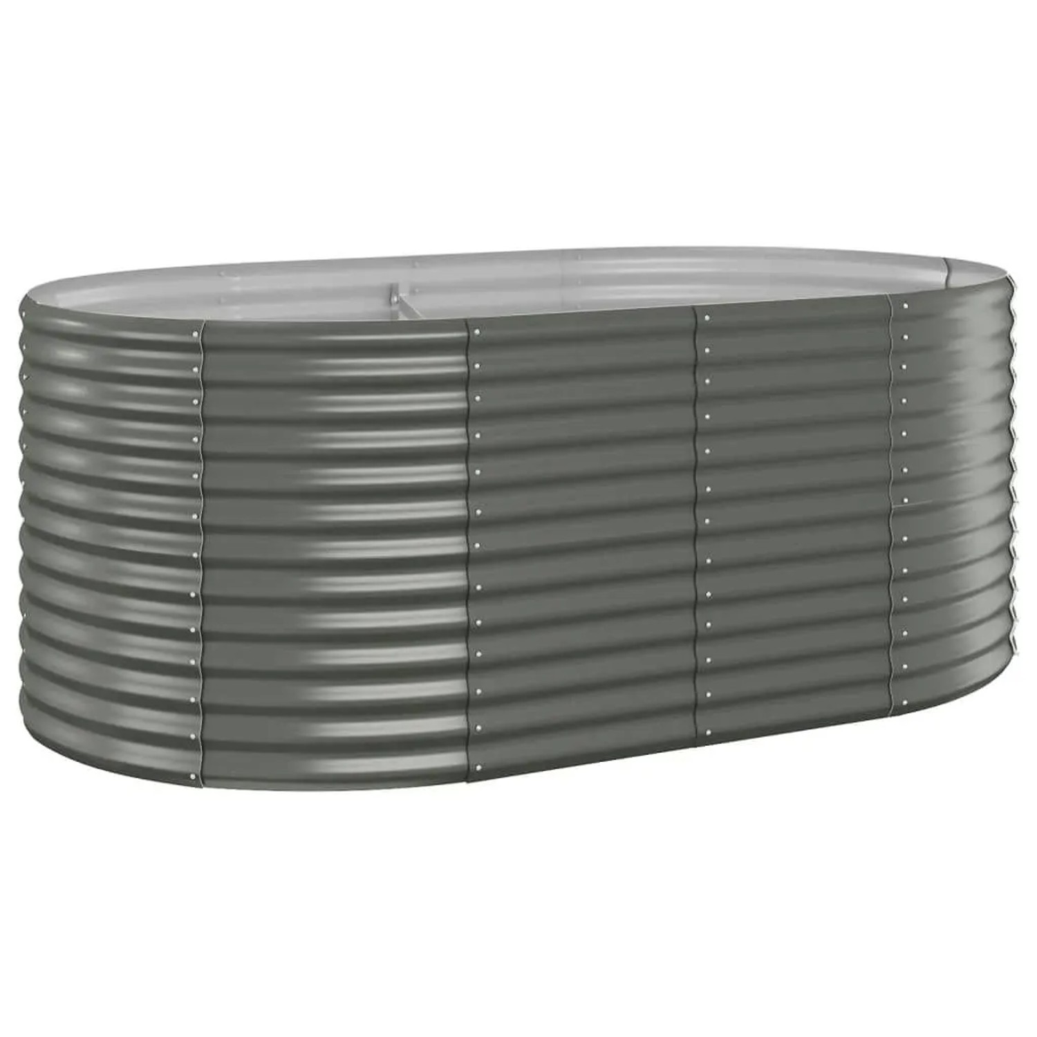 Furnicato Hochbeet Verzinkter Stahl 175x100x68 Cm Grau