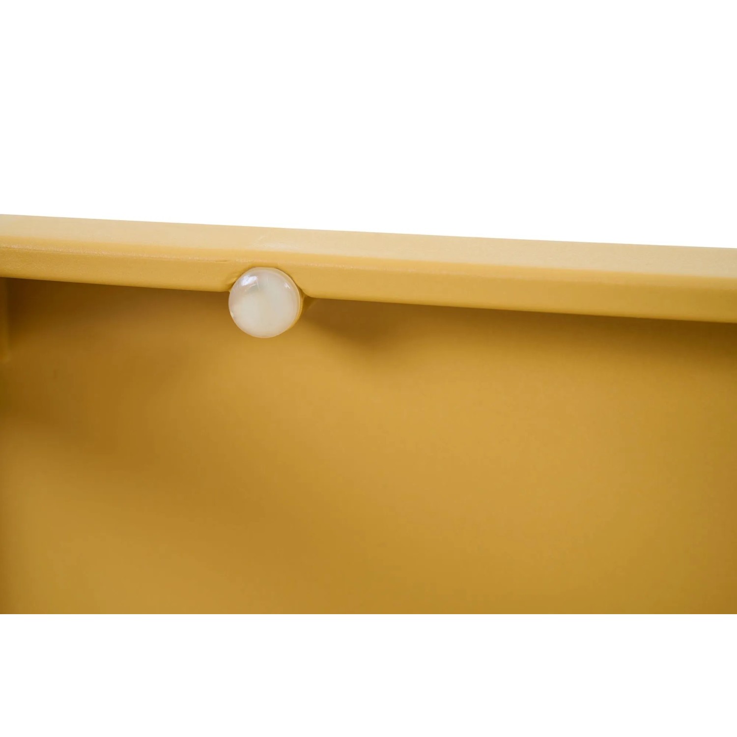 Detailansicht: Siena Garden Stapelstuhl Alley in Mustard, Polypropylen mit Glasfaserverstärkung.