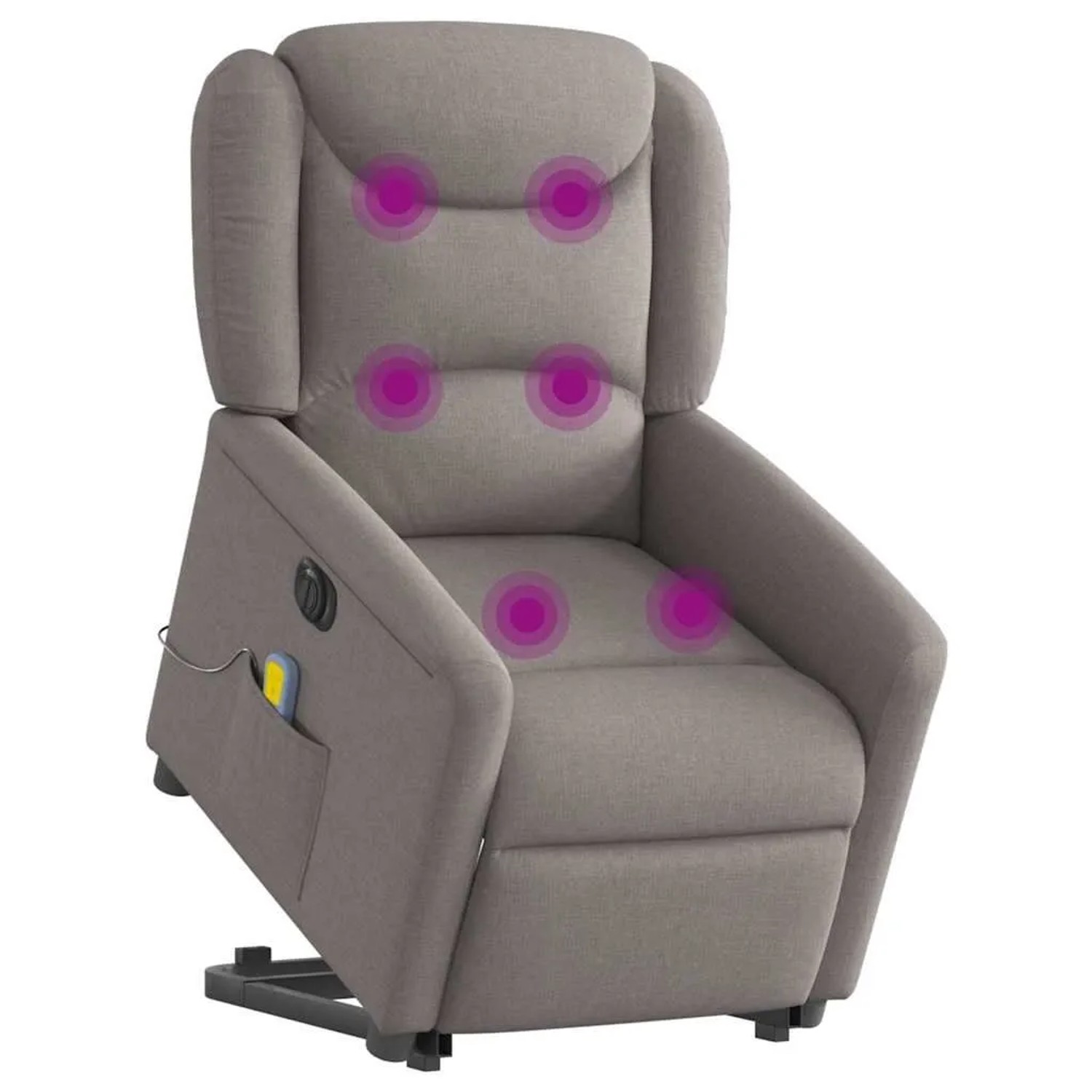 vidaXL Elektrischer Massagesessel mit Aufstehhilfe Taupe Stoff 3303231 günstig online kaufen