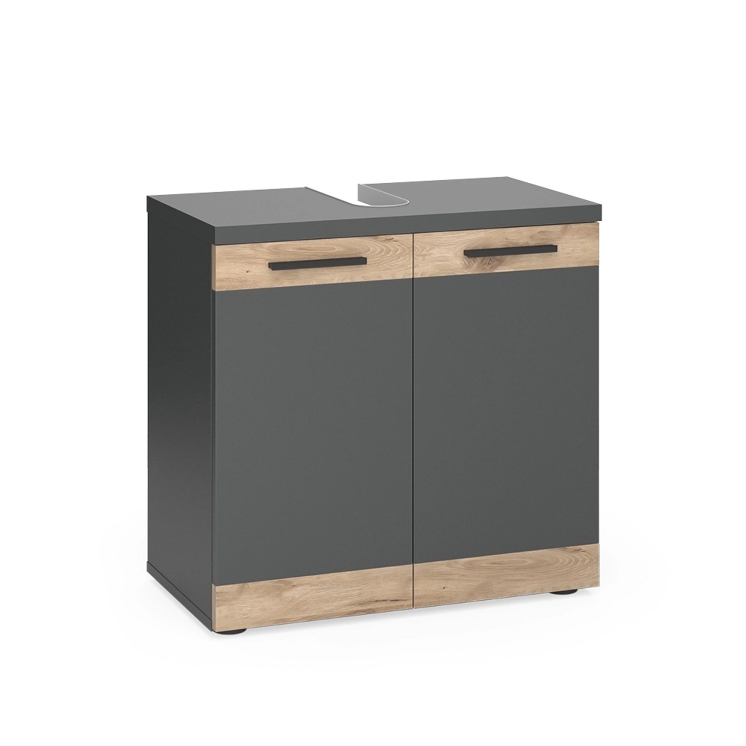 Vicco Waschbeckenunterschrank Niko Anthrazit/Viking Oak 60 x 59 cm
