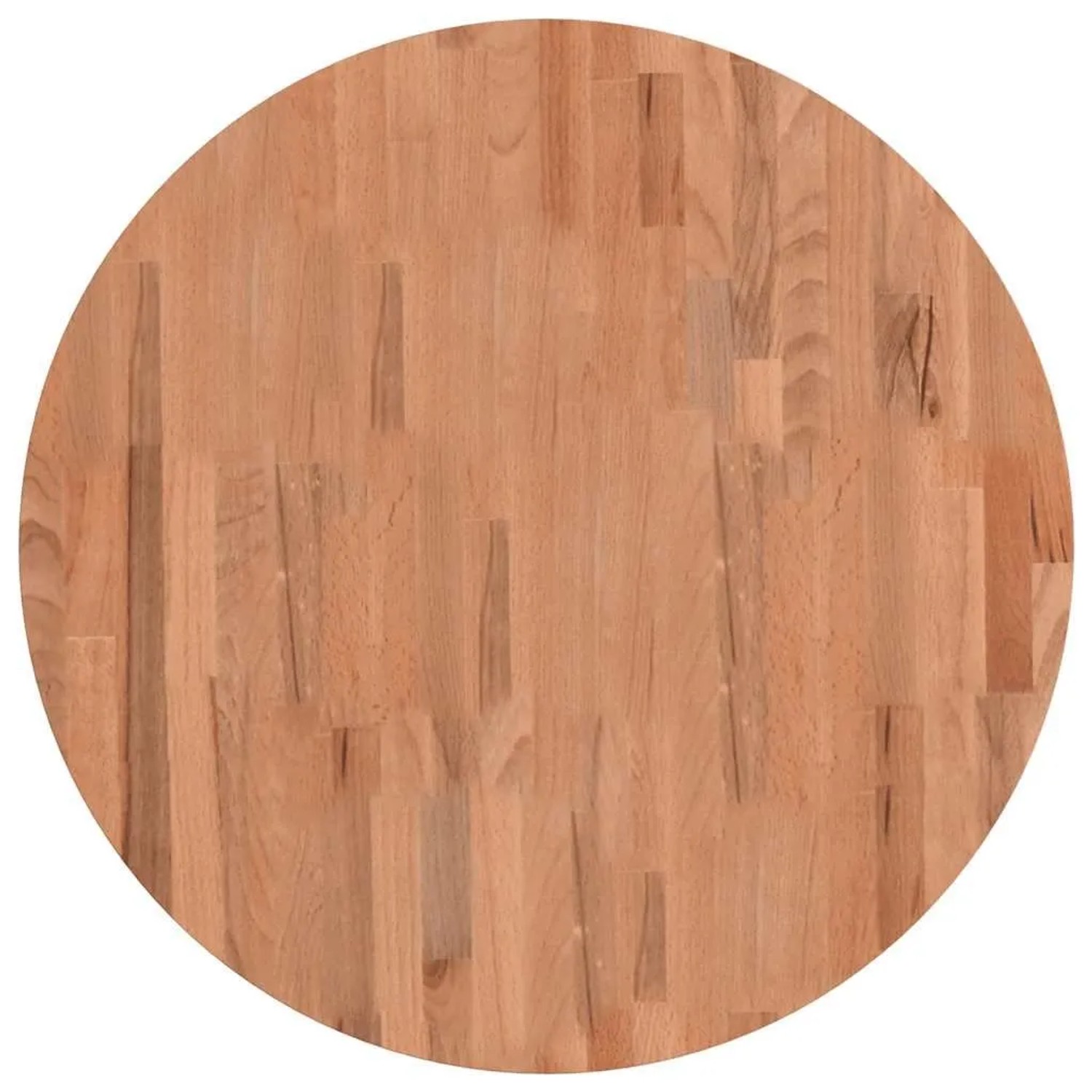 vidaXL Tischplatte Ø70x1,5 cm Rund Massivholz Buche 355931