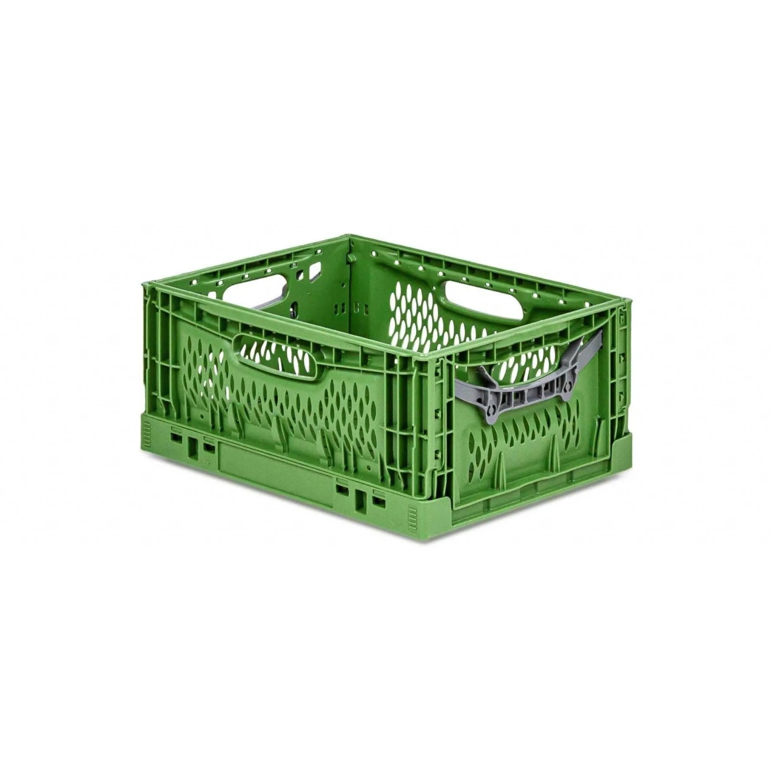 Grüne PROREGAL Klappbox Chameleon, 17 Liter, stapelbar und klappbar für Industrie und Gewerbe.