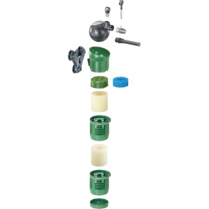 Eheim Aquaball 130 Innenfilter, modulares System mit Filtermedien für Aquarien.