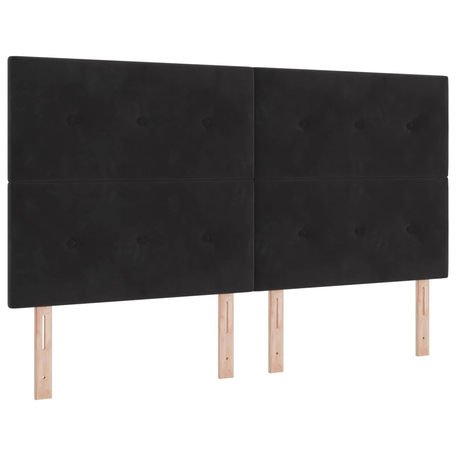 vidaXL LED Kopfteil mit LED-Lichtleisten Schwarz 180 cm Polyester 3338458