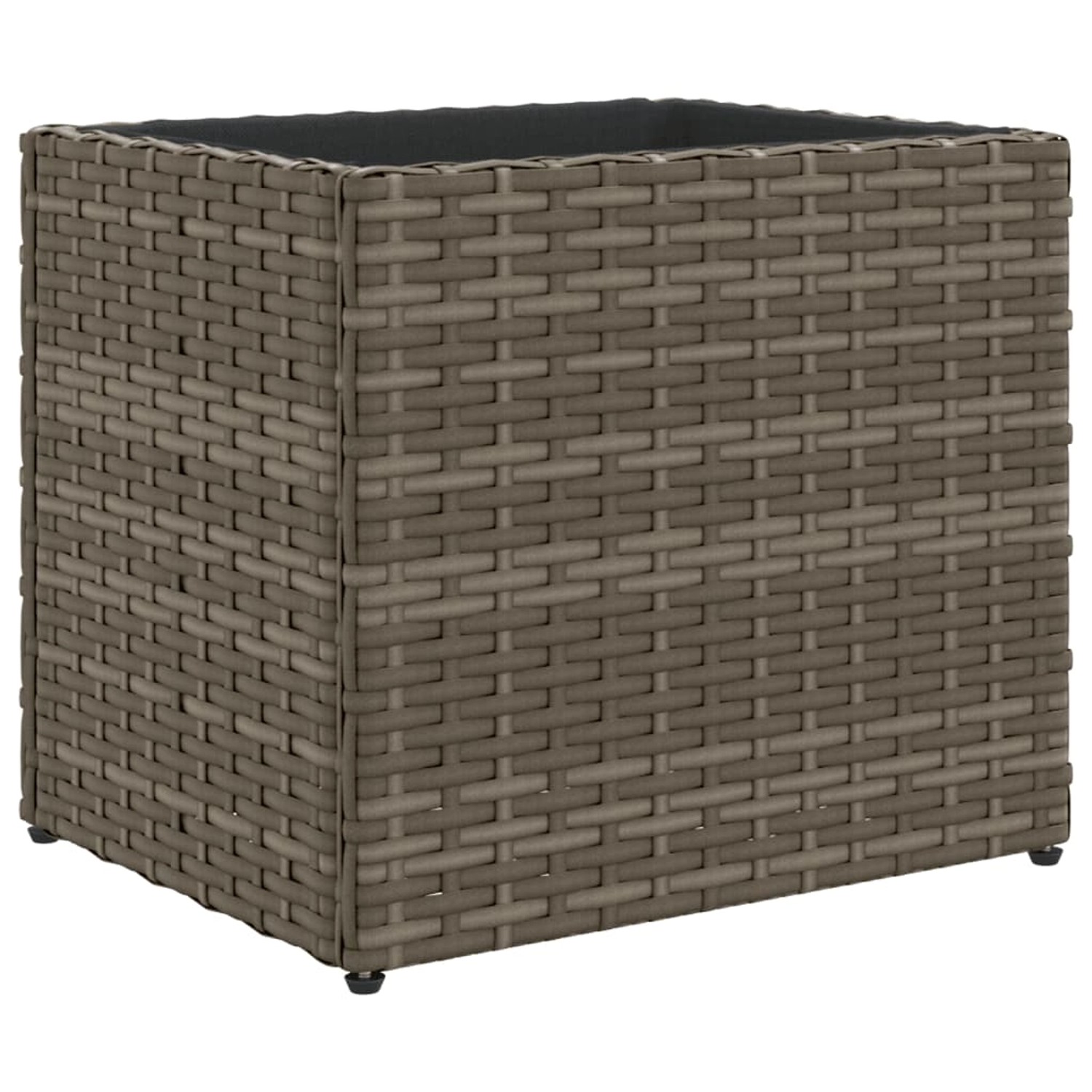 vidaXL Pflanzkübel Grau 36x30x32 cm Poly Rattan 2103875 günstig online kaufen