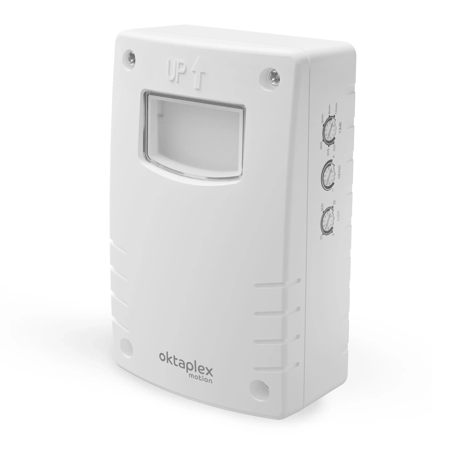 Oktaplex Pit HF Präsenzmelder 5,8 GHz 15m Bewegungsmelder Anwesenheitssensor Weiß