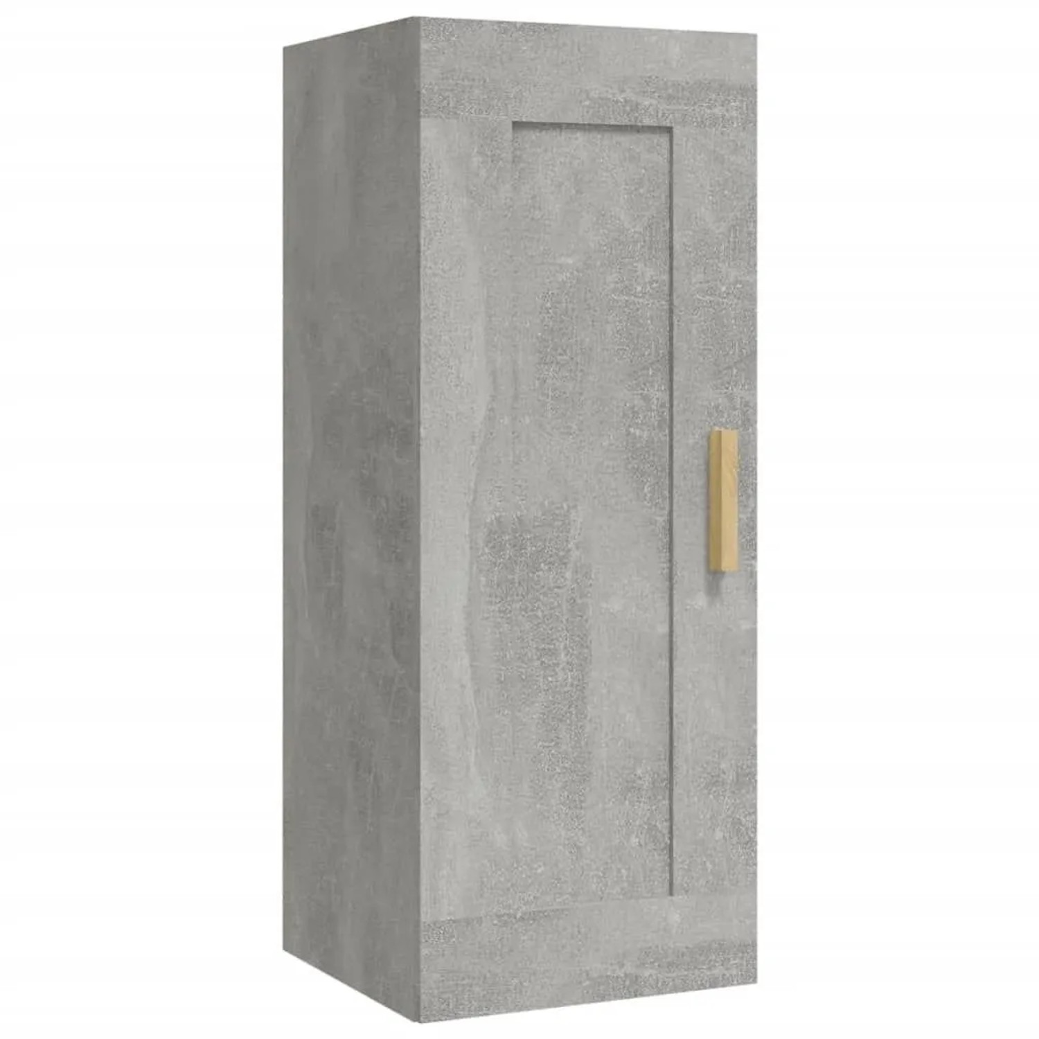 vidaXL Wandschrank Betongrau 35x34x90 cm Holzwerkstoff 812469