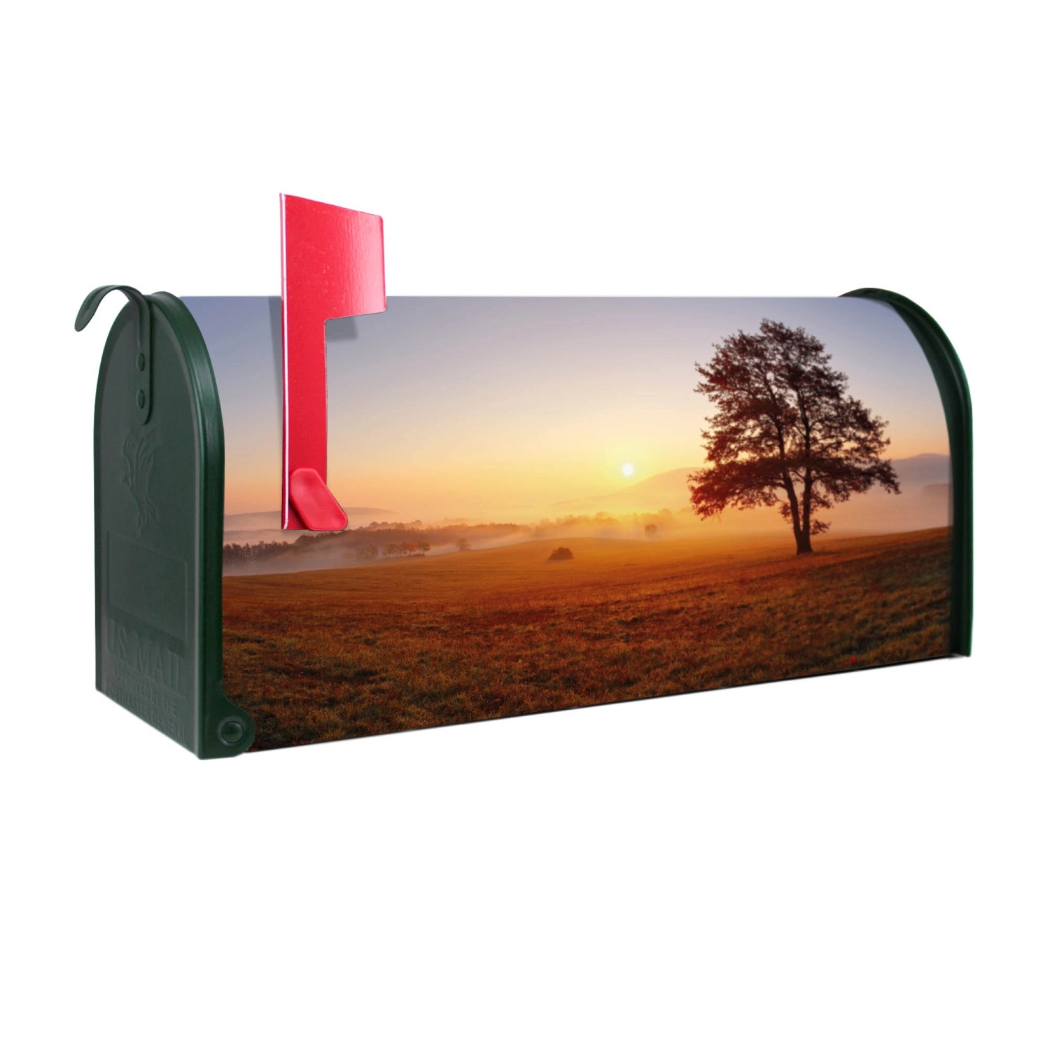 Banjado Amerikanischer Briefkasten Grün 48x22x16cm US Mailbox Letterbox Pos günstig online kaufen