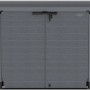 Duramax StoreAway ARC 1200L Universalbox in Anthrazit, ideal zur Gartenaufbewahrung.