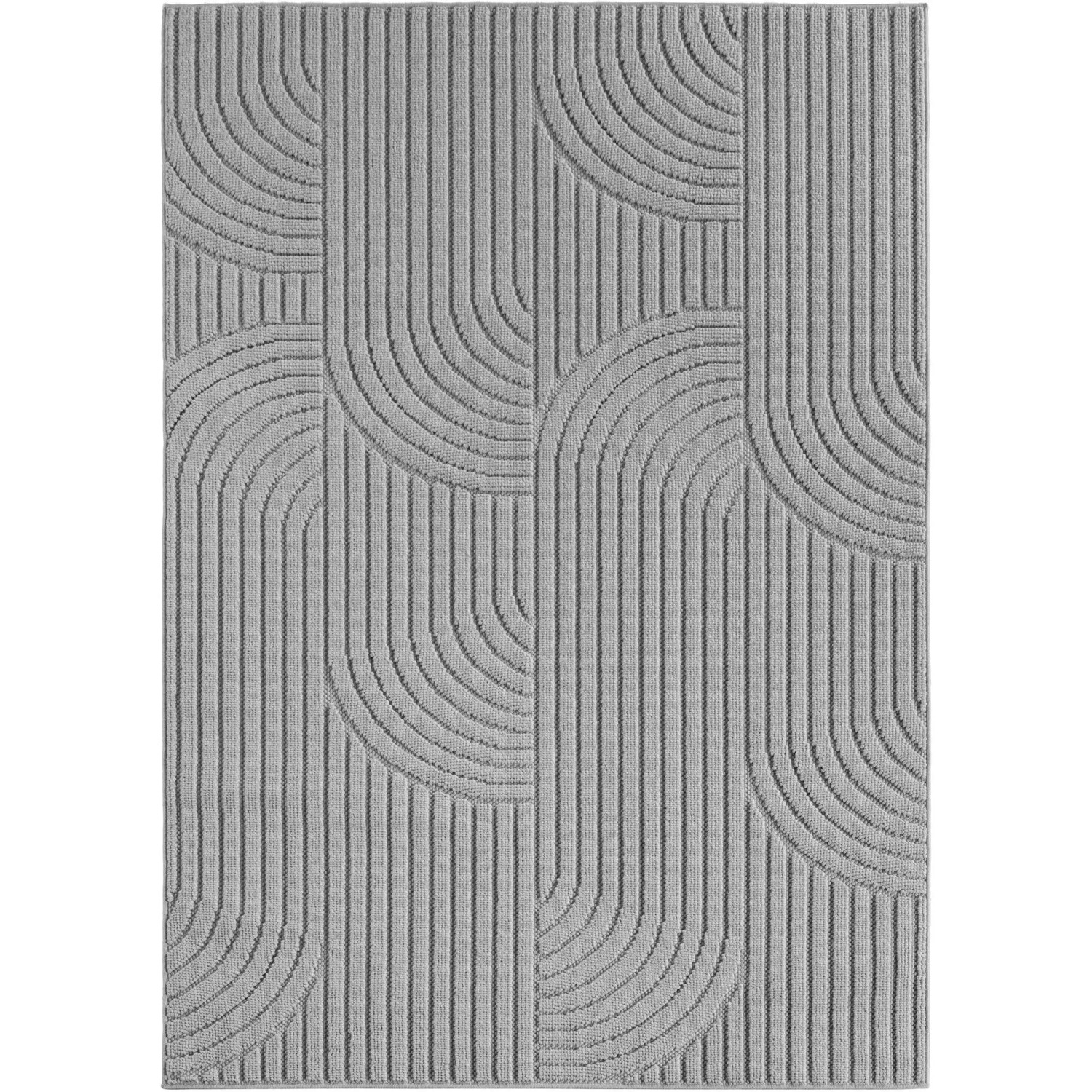 Ayyildiz Flachgewebeteppich Helix 2201 Silber 120 cm x 170 cm