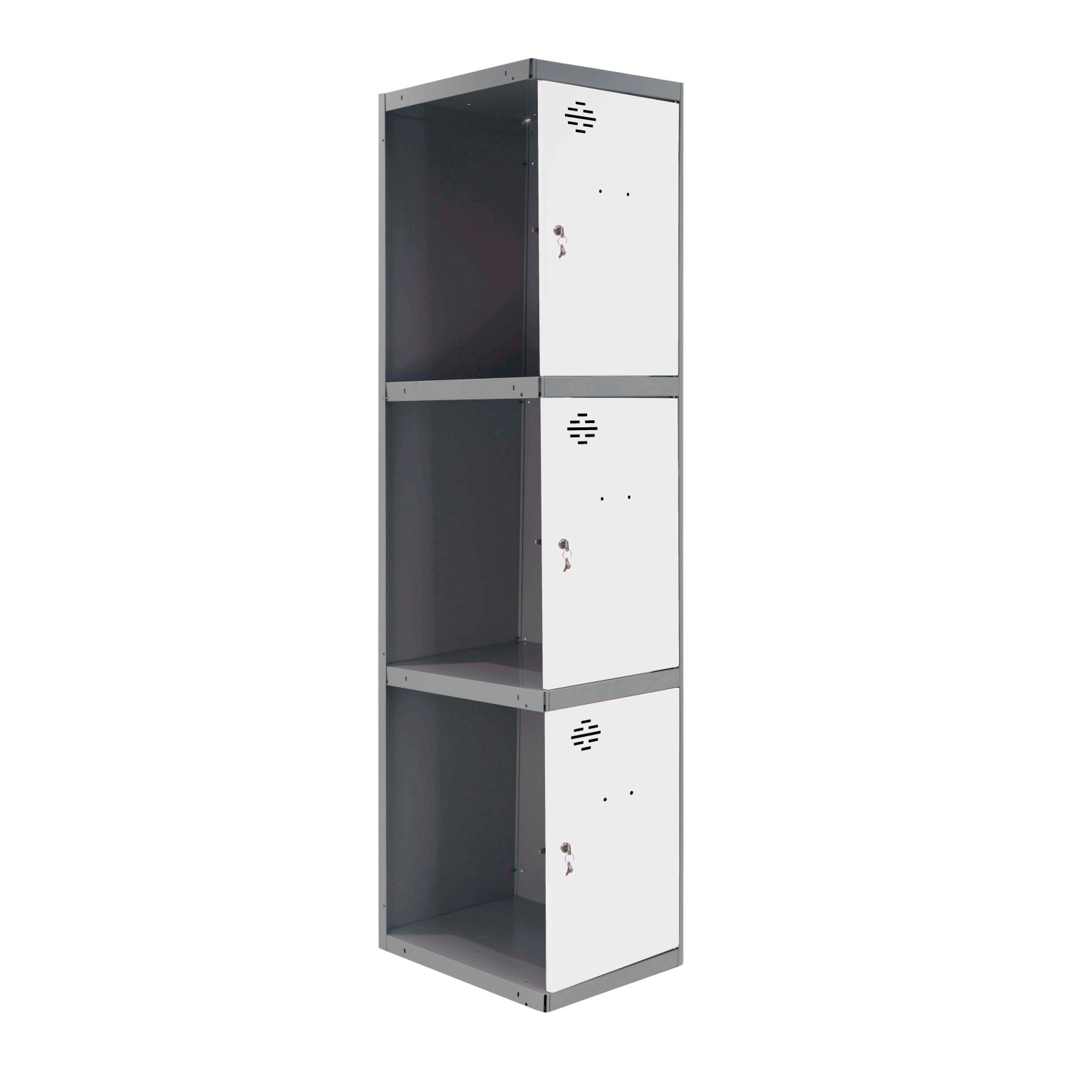 PROREGAL Spind AMEGO HxBxT 180 x 30 x 50 cm 3 Abteile Anbaumodul Anthrazit- günstig online kaufen