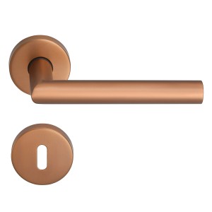 MeinTürgriff Drückergarnitur Toulouse Roségold Türdrücker Edelstahl Türgriff BB