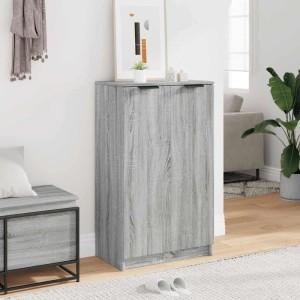 vidaXL Schuhschrank Grau Sonoma 59x35x100 cm Holzwerkstoff 817109