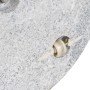 Detailaufnahme: Grauer Siena Garden Schirmständer aus Granit, Ø 50cm.