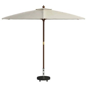 vidaXL Sonnenschirmständer, schwarz, 45x45x45 cm, rollbar, für sicheren Stand des Sonnenschirms.