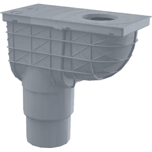 Alcadrain Universal-Regensinkkasten 300×155 mm, Abgang senkrecht 125/110 mm, Grau