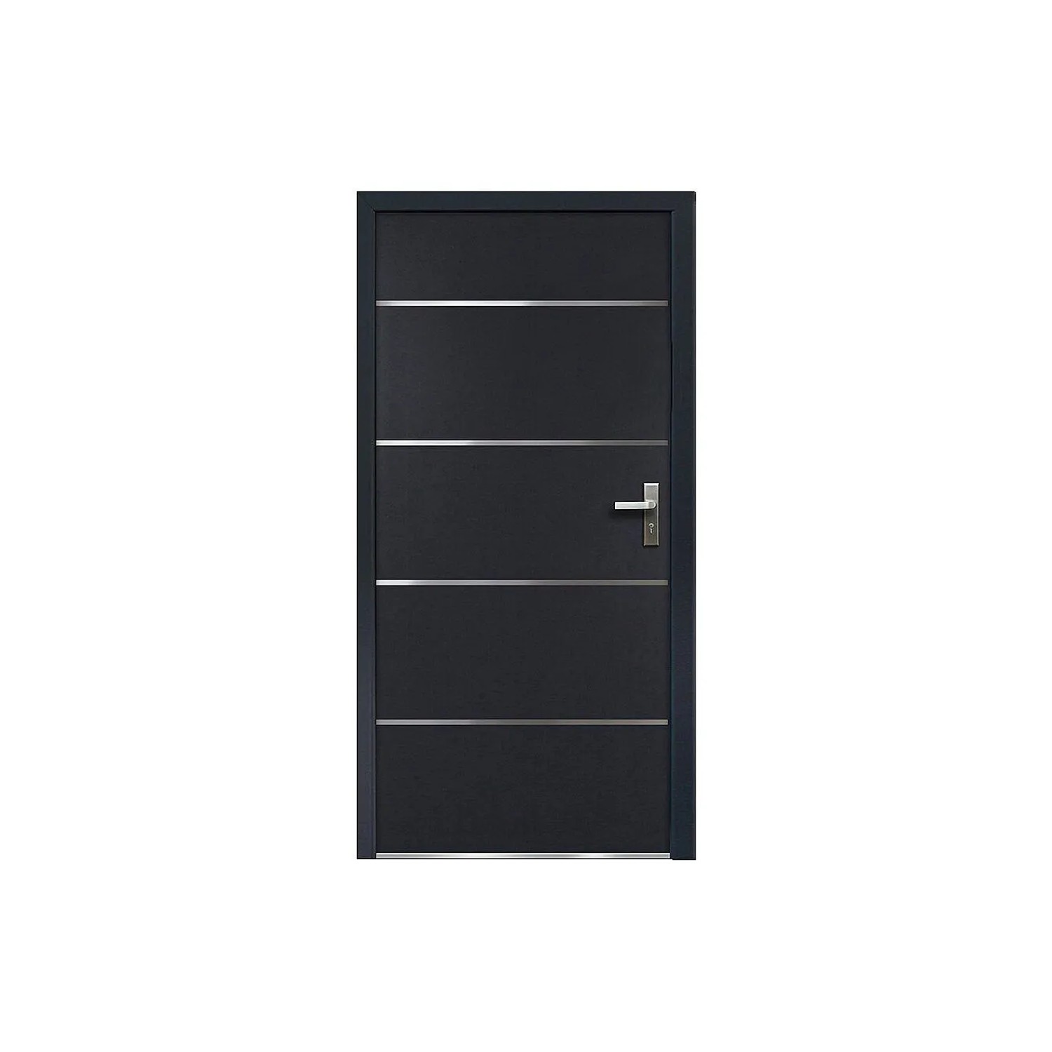Vente-unique Haustür Naxara Anthrazitgrau 97.5 cm