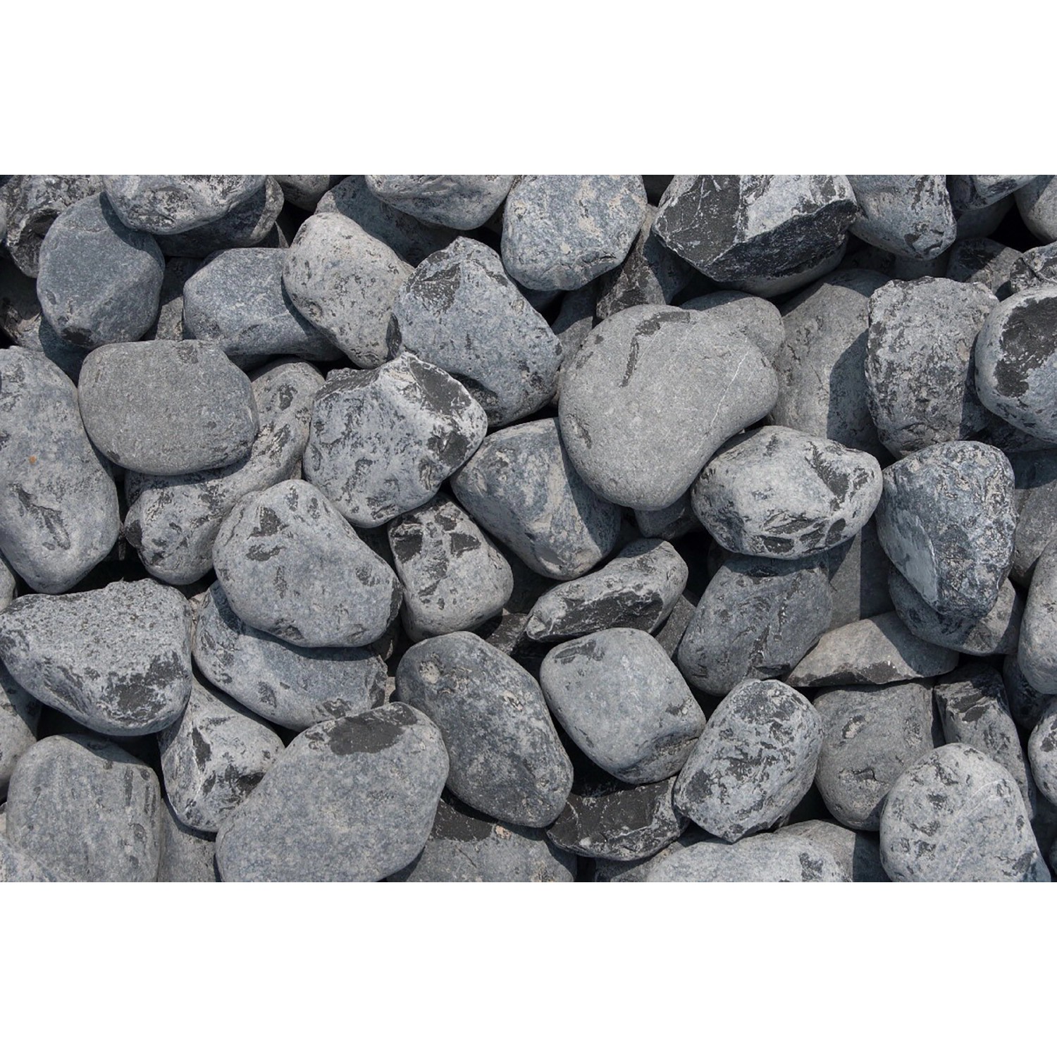 Marmorzierkiesel Ebano-Schwarz 40 - 60 mm 1000 kg Big-Bag