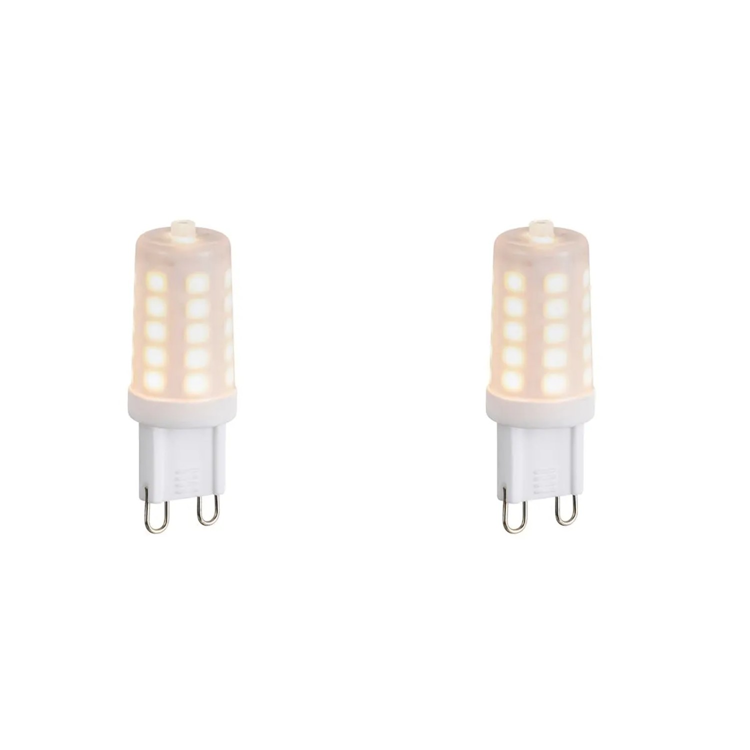 LUEDD Set aus 2 G9 Dimmbaren LED Leuchtmitteln Opal 1 2W 100,m 2200K