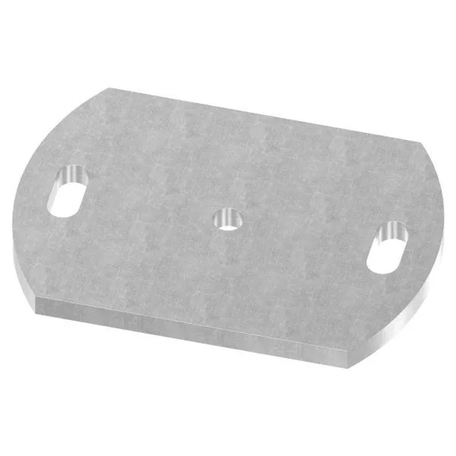 FeNau Ankerplatte 170x120x10 mm 3 Bohrungen Stahl Roh