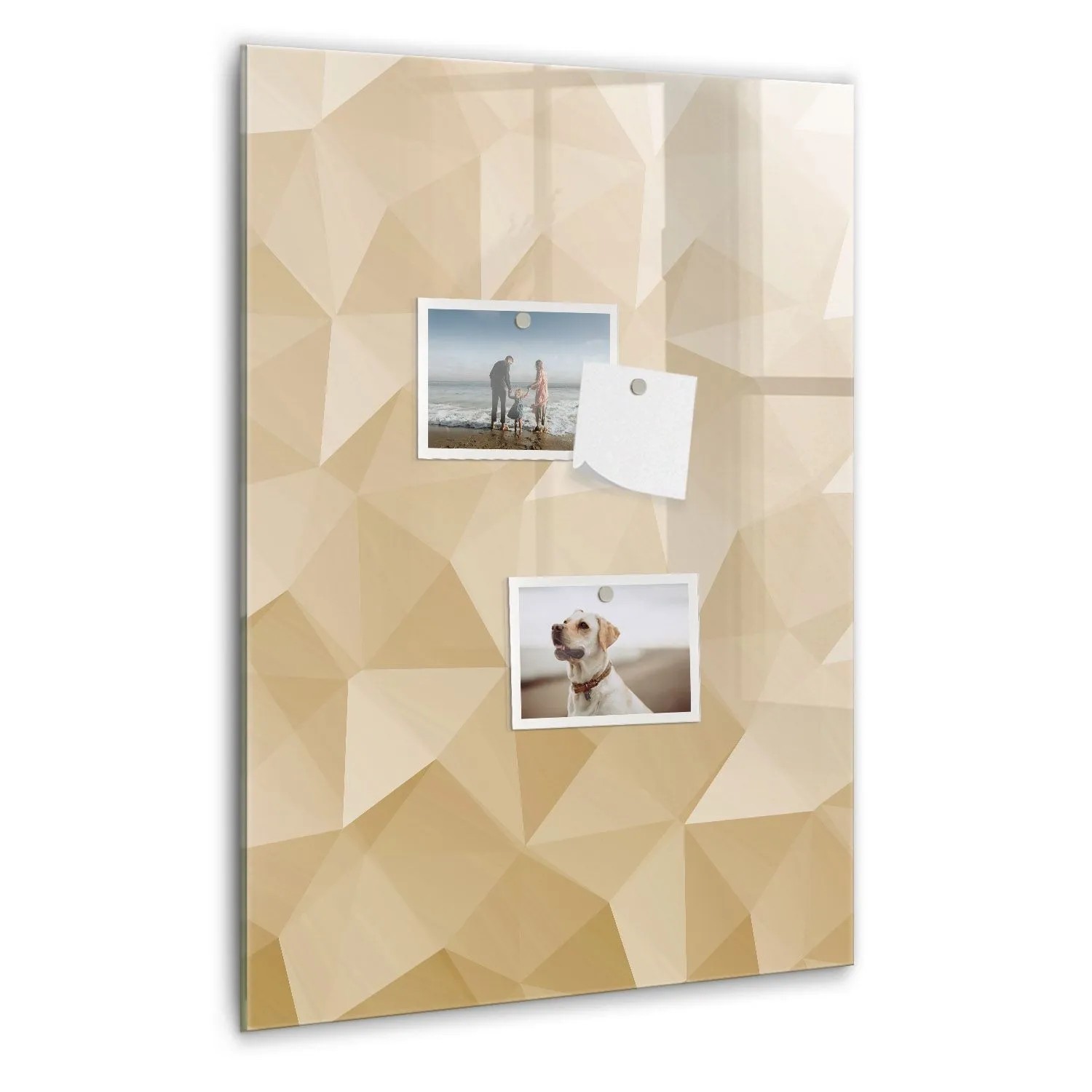 Tulup Magnettafel Glas Abstrakte Dreiecke 40x60 cm Magnettafel Zum Schreibe günstig online kaufen