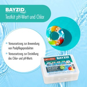 Höfer Chemie Pooltester-Set zur Messung von Chlorgehalt und pH-Wert. Inklusive Testtabletten.